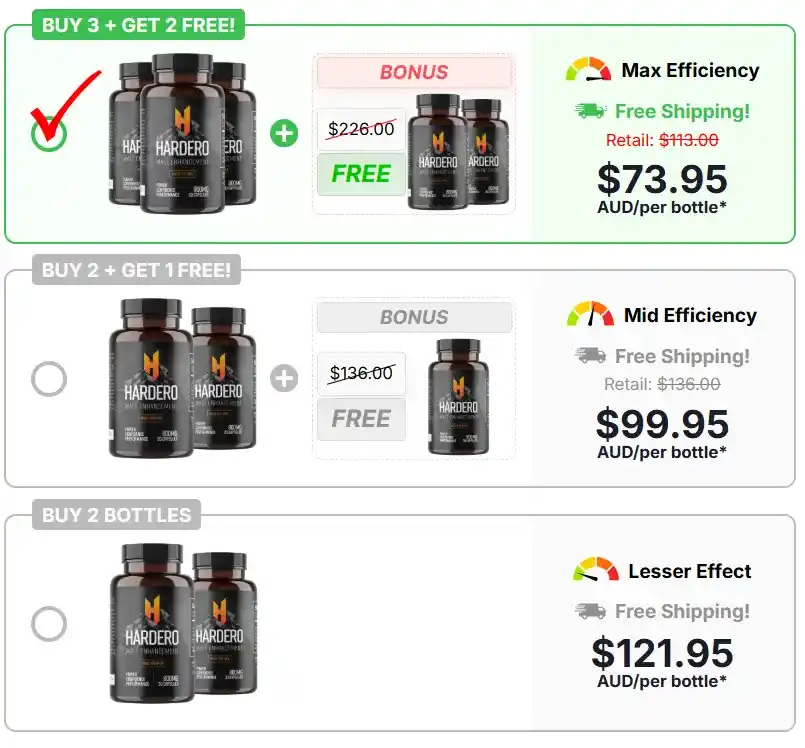 Hardero Male Enhancement Australia Pricing